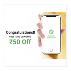 Flipkart : Recharge Coupon Worth Rs.50 @ 50 SuperCoins